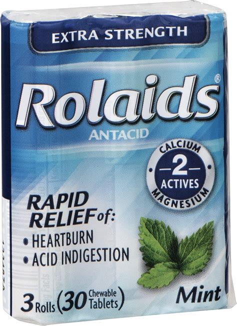 Rolaids Mint Rapid Relief Regular Strength logo