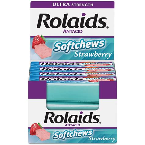 Rolaids Ultra Strength Strawberry Softchews logo