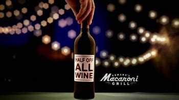 Romanos Macaroni Grill Half Off All Wine TV commercial