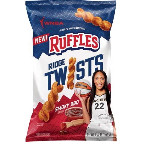 Ruffles Ridge Twists Smoky BBQ logo