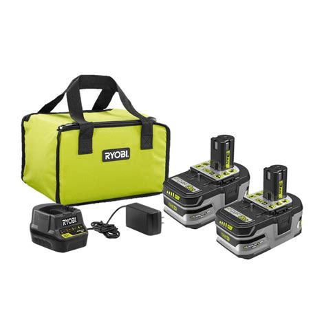 Ryobi 18-Volt ONE+ Lithium+ HP 3.0 Ah Battery Starter Kit With Charger and Bag 1004030084 commercials