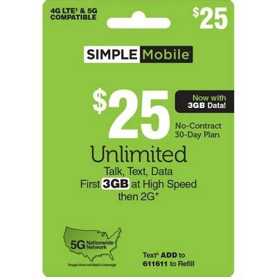 SIMPLE Mobile Unlimited Talk, Text & Data