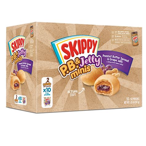 SKIPPY P.B. & Jelly Minis Peanut Butter & Grape Jelly