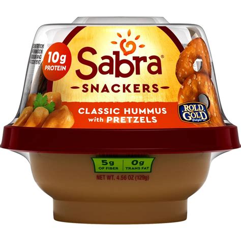 Sabra Grab & Go Classic Hummus With Pretzels