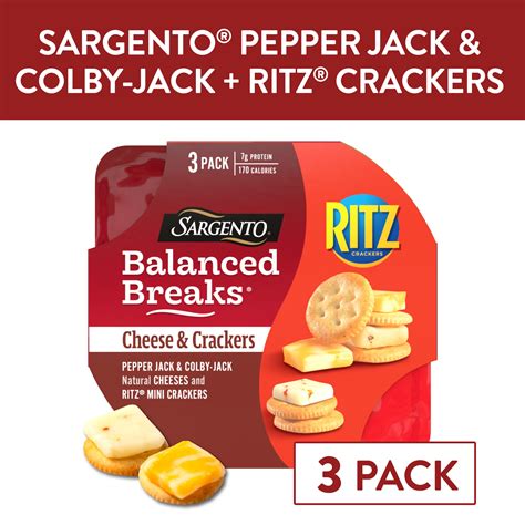 Sargento Balanced Breaks Cheese & Crackers Pepper Jack and Ritz commercials