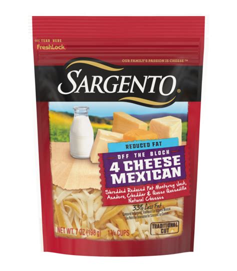 Sargento Fine Cut Shredded 4 Cheese Mexican
