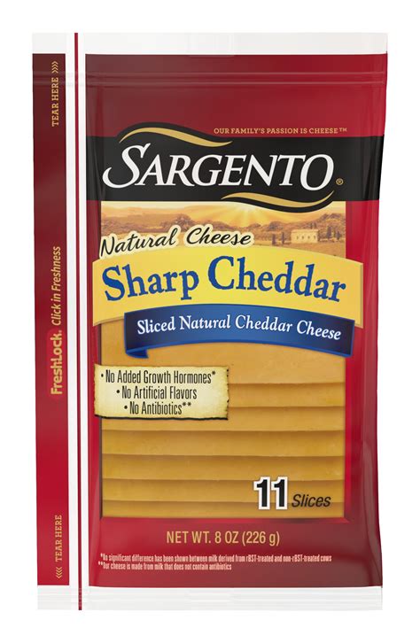 Sargento Natural Sharp Cheddar Sliced Cheese commercials