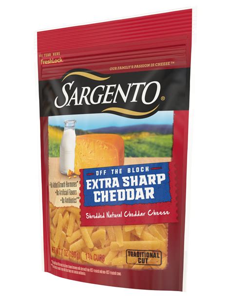 Sargento Off the Block Mild Cheddar Traditional Cut commercials
