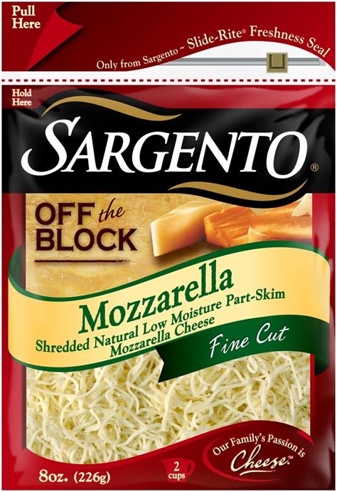 Sargento Off the Block Mozzarella Fine Cut commercials