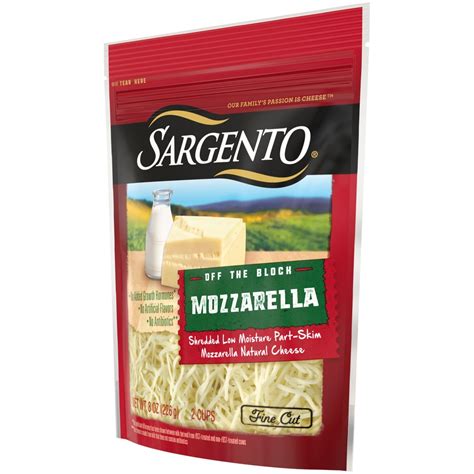 Sargento Off the Block Mozzarella Traditional Cut commercials