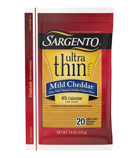 Sargento Ultra Thin Mild Cheddar commercials