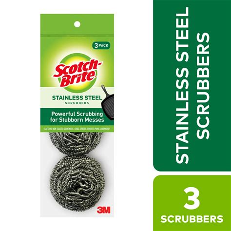 Scotch Brite Stainless Steel Scrubbing Pad commercials