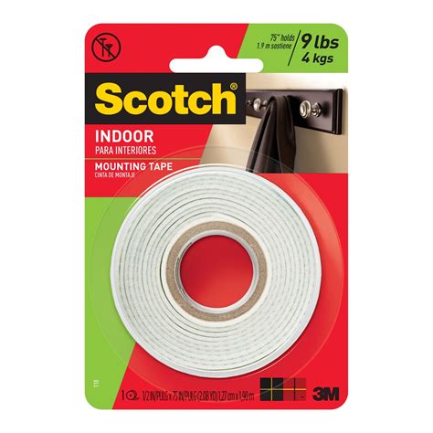 Scotch Tape Mount Clear Double-Sided Mounting Tape
