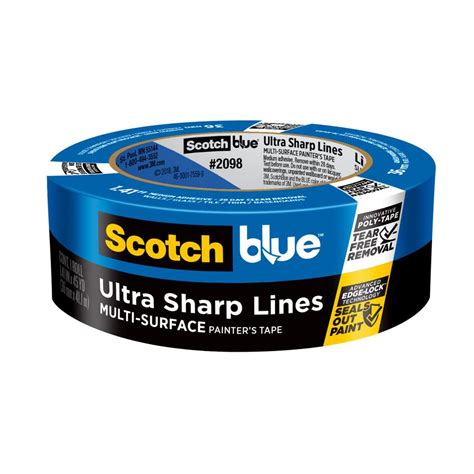 Scotch Tape Scotch Blue Ultra Sharp Lines Painter's Tape commercials