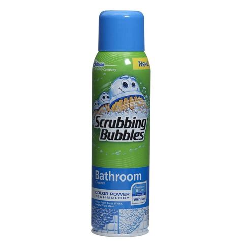 Scrubbing Bubbles Bathroom Clear Color Power Technology logo