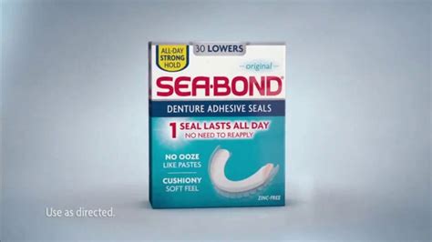 Sea Bond Denture Adhesive Seals TV Spot, 'Holds Strong Without Ooze'