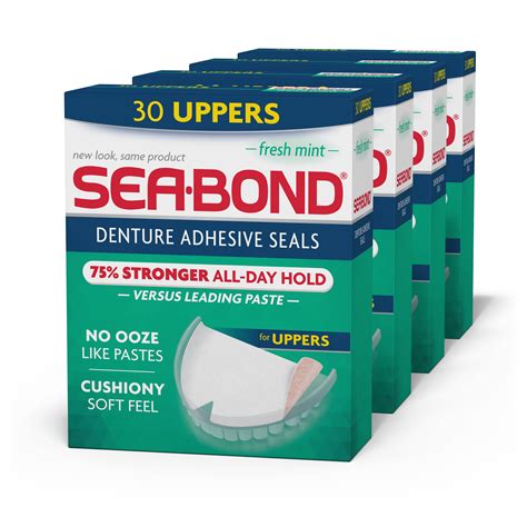 Sea Bond Denture Adhesive Seals