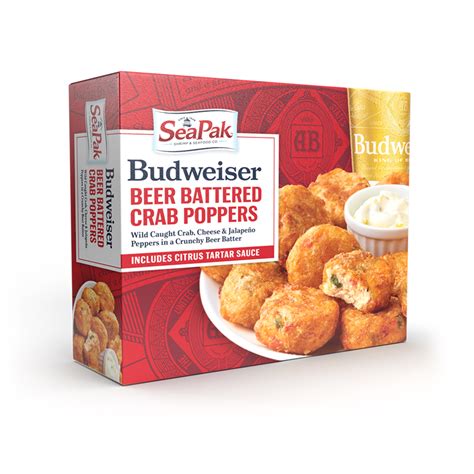 SeaPak Budweiser Beer Battered Crab Poppers