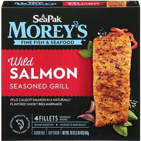 SeaPak Morey's Steakhouse Wild Salmon logo