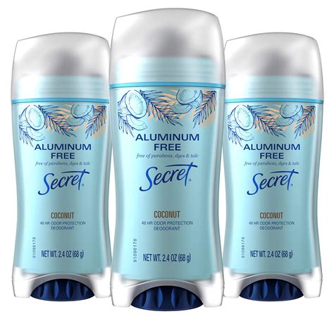 Secret Aluminum Free Deodorant Coconut commercials