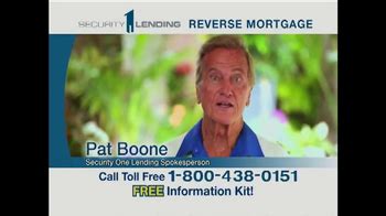 Security 1 Lending TV Commercial Featuring Pat Boone created for Security 1 Lending