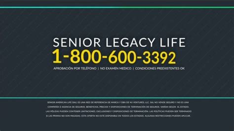 Senior Legacy Life TV Spot, 'Puede calificar' created for Senior Legacy Life