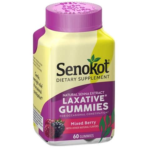 Senokot Laxative Gummies Mixed Berry logo