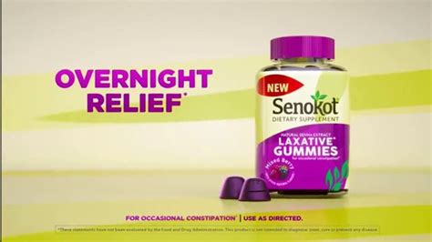 Senokot Laxative Gummies TV Spot, 'Overnight Relief' featuring Wolf Williams