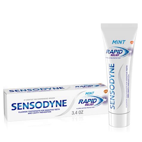 Sensodyne Rapid Relief Mint Toothpaste logo