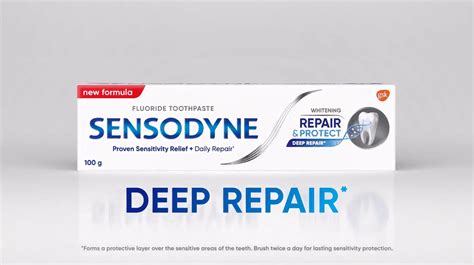 Sensodyne Repair and Protect Deep Repair commercials