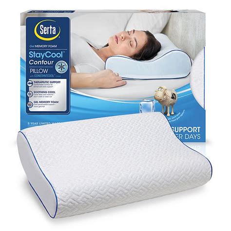 Serta StayCool Gel Memory Foam Pillow commercials