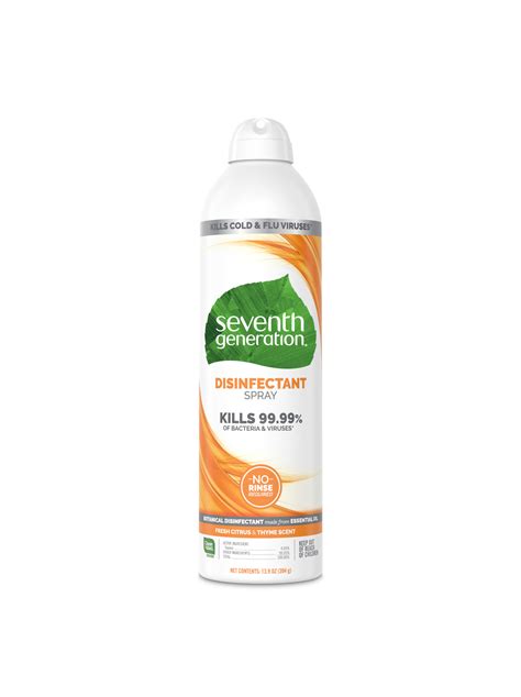 Seventh Generation Disinfectant Spray Fresh Citrus & Thyme logo