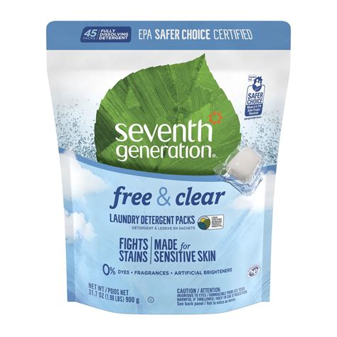Seventh Generation Laundry Free & Clear Laundry Detergent Packs Citrus & Cedar Scent logo
