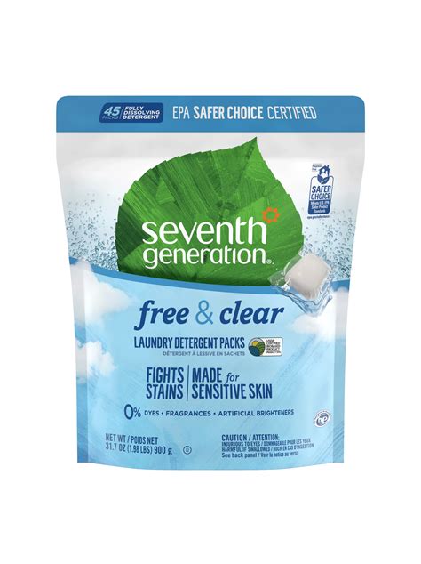 Seventh Generation Laundry Free & Clear Laundry Detergent Packs logo