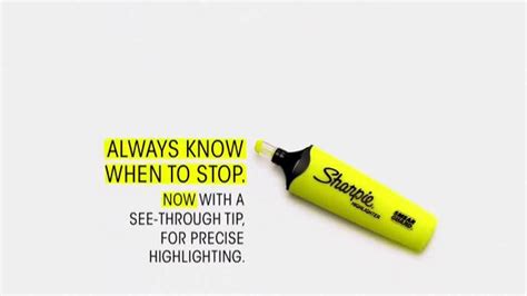 Sharpie Highlighter TV Spot, 'Always Know When to Stop'