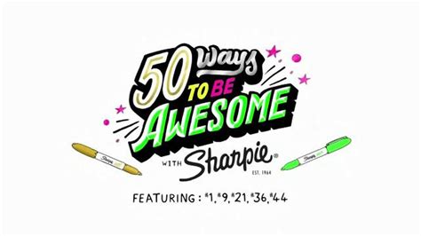 Sharpie Metallic and Neon Markers TV Spot, '50 Ways to be Awesome'