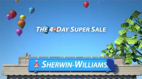 Sherwin-Williams Four-Day Super Sale TV commercial - Bring Color Home: Paints