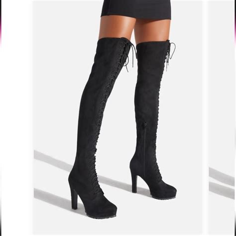 ShoeDazzle Remi Over the Knee Boot logo