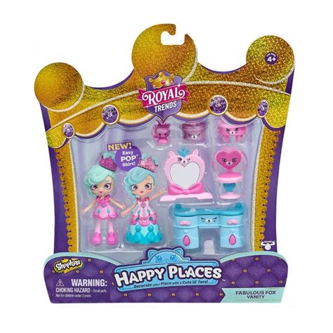 Shopkins Happy Places Royal Trends Welcome Pack Fabulous Fox Vanity