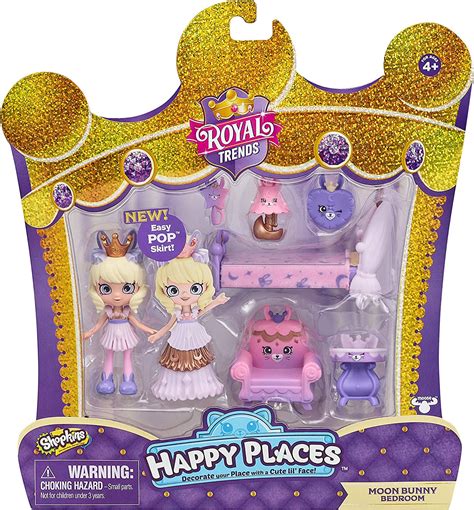 Shopkins Happy Places Royal Trends Welcome Pack Moon Bunny Bedroom logo