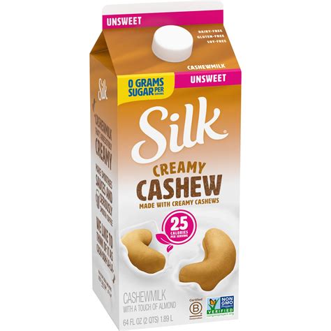 Silk Unsweetened Cashew Milk logo