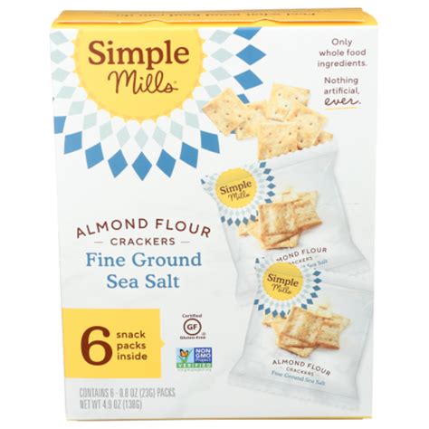 Simple Mills Fine Ground Sea Salt Almond Flour Crackers logo