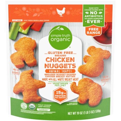 Simple Truth Organic Gluten Free Animal Shapes Breaded Chicken Nuggets logo