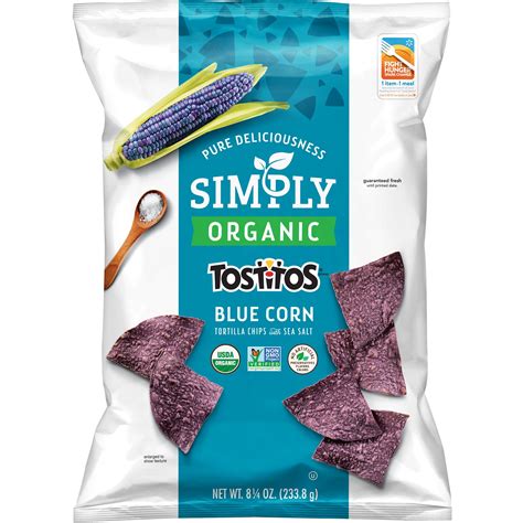 Simply Balanced Organic Blue Corn With Flax Seed Tortilla Chips