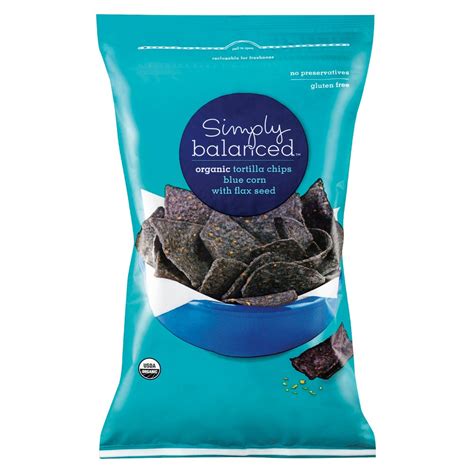 Simply Balanced Organic Blue Corn With Flax Seed Tortilla Chips logo