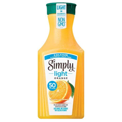 Simply Beverages Simply Light Orange With Calcium & Vitamin D