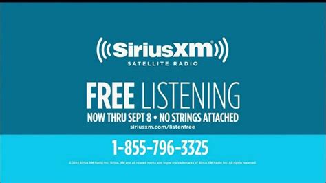SiriusXM Satellite Radio Listen Free Event TV Spot, 'Feel Good: What You Love' created for SiriusXM Satellite Radio