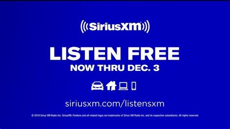 SiriusXM Satellite Radio TV commercial - Dont Miss a Moment: Listen Free