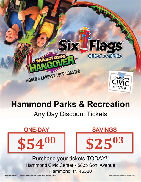 Six Flags One-Day Park Tickets logo