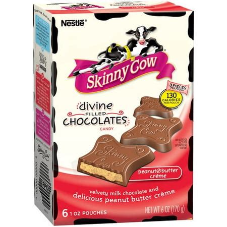 Skinny Cow Divine Filled Chocolates Peanut Butter Creme